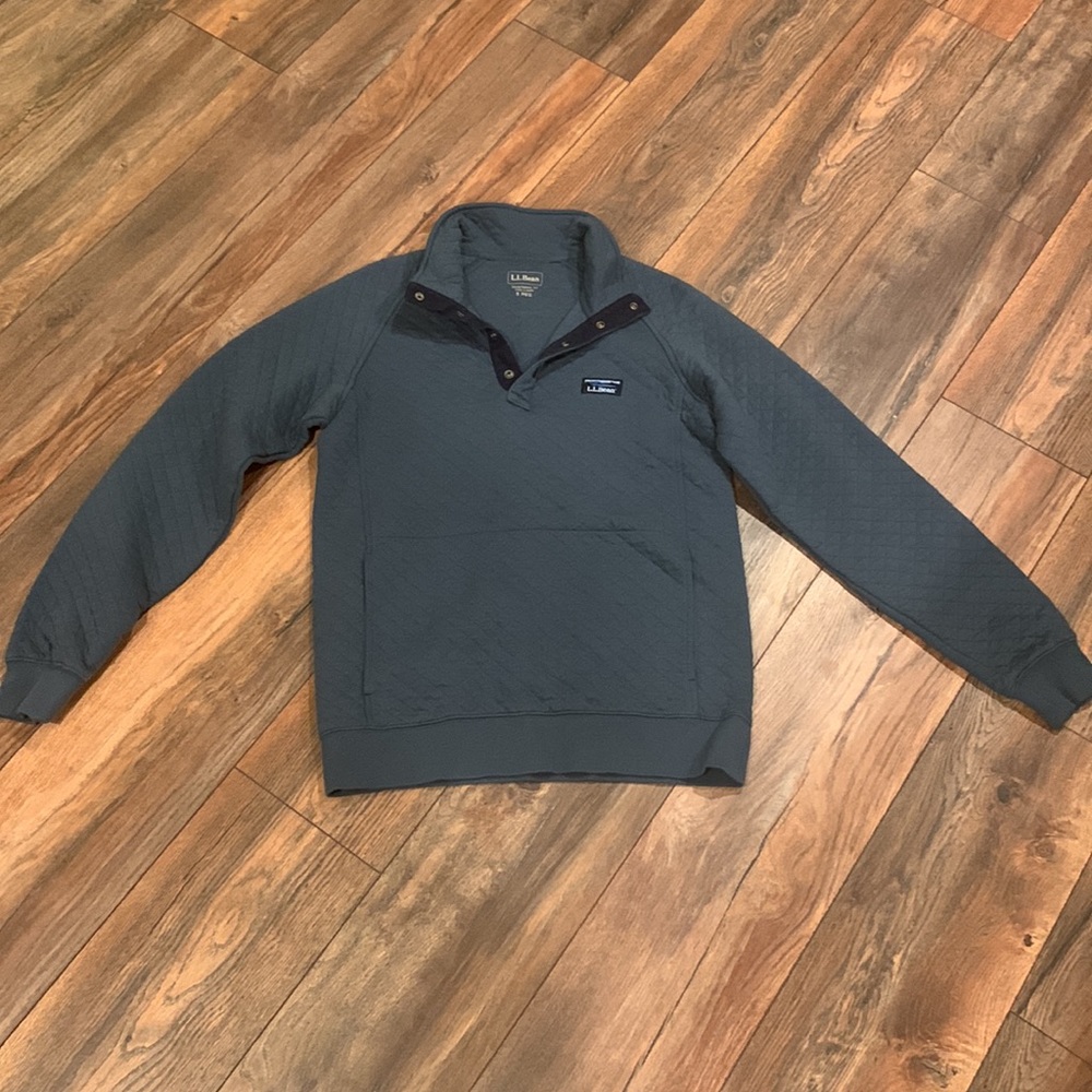 L.L. Bean Quilted Quarter-Button Sweatshirt
